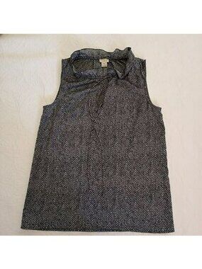 J.CREW Blouse With Black and White Print Size 00